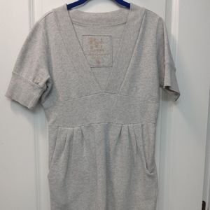 Gray sweatshirt tunic